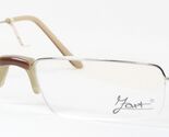 Zart 101 C2 SILVER / BROWN Unique RARE EYEGLASSES GLASSES 51-15-135mm Ge... - $87.22