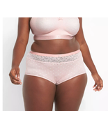 CACIQUE Cotton BRIEF Lace Waist Panties PLUS 22/24 PINK POLKA DOT Lane B... - $23.93 CAD