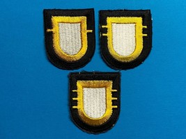 101st AIRBORNE DIVISION, 1st, 2nd, 3rd BRIGADES, BERET FLASHES, CUT EDGED - $14.85