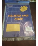 Collector Card Pages Holds 54 Trading Cards 9 Pocket - $206.03 MXN