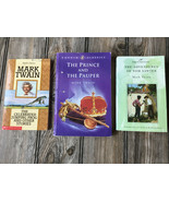 3 Mark Twain Book Lot - Adventures of Tom Sawyer,  The Prince and The Pa... - £5.26 GBP