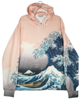 Royaura Sweatshirt Hoodie Mens XL Japanese Ocean Waves - £31.44 GBP