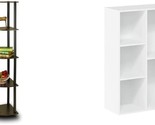 Both The Luder Bookcase/Book/Storage, 5-Cube, White And The Furinno Turn... - £50.31 GBP