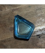 Vintage Blue Glass Solo AshtrayTeardrop Design  Mid-Century Modern Style... - $20.55 CAD