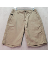 RIP CURL Shorts Mens Size 30 Khaki Medium Wash Polyester Comfort Fit Fla... - £18.06 GBP