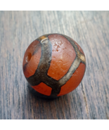 Old Tibetan Himalayan Etched agate  Decorated amulet bead 19mm #2 - $35.14