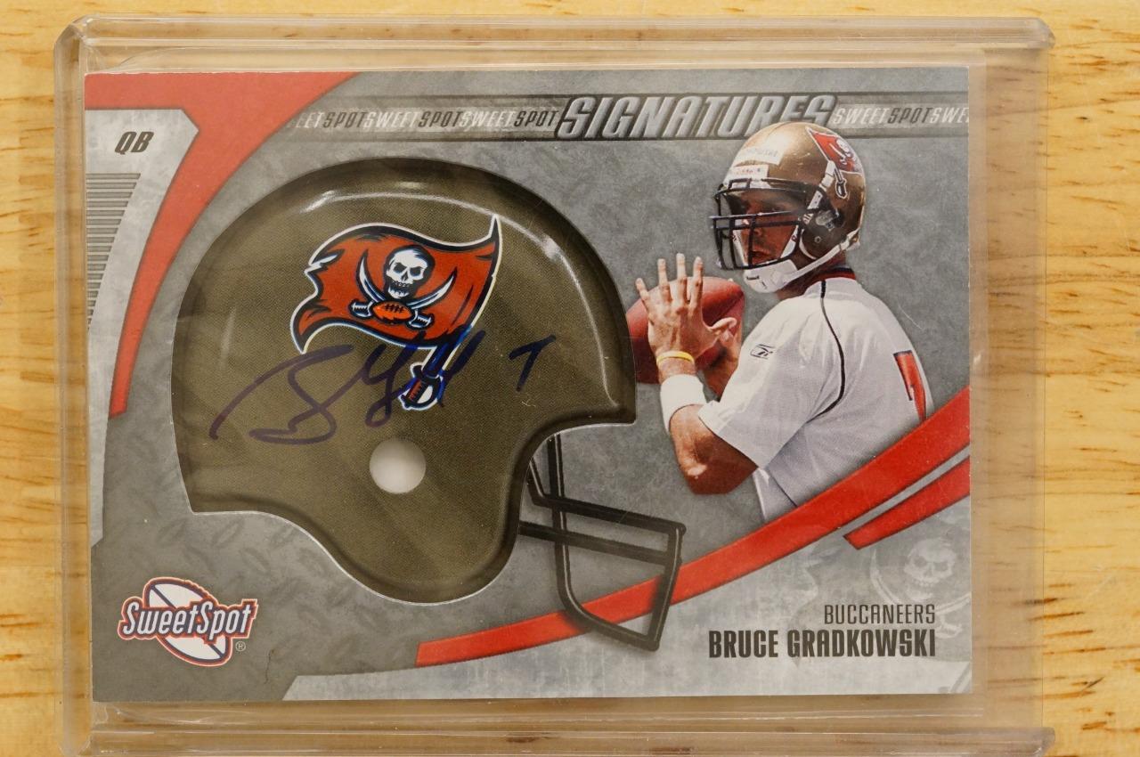 2006 Upper Deck Sweet Spot Bruce Gradkowski Signatures Helmet RC Auto SS... - $12.86