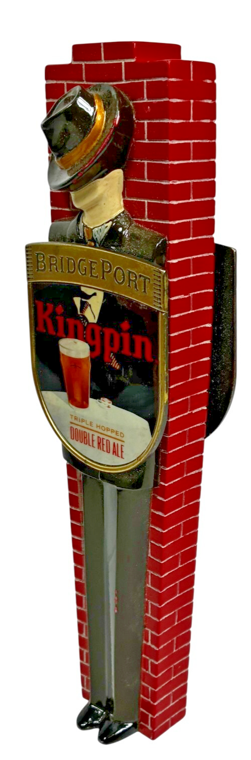 BridgePort Kingpin Triple Hopped Double Red Ale Draft Beer Tap Handle 10.5" Item image 4