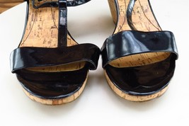 Bandolino Sz 7.5 M Black Strappy Synthetic Women Sandals - £15.78 GBP