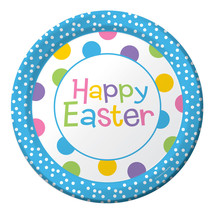 Happy Easter Chick Celebration Dinner 9&quot; Dinner Plates 8 ct Spring Party - £2.36 GBP