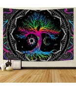 Forest Tapestry Wall Hanging, Bohemian Psychedelic Home Dormitory Dream Decor - £20.45 GBP
