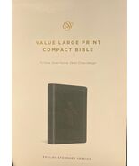 ESV, Value Large Print Compact Bible TruTone, Quiet Forest, Celtic Cross - $39.59