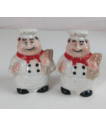 Vintage Italian Chef With Bread Salt &amp; Pepper Shakers - €12,39 EUR