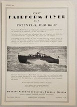 1951 Print Ad Huckins Yacht Fairform Flyer Potential War Boats Jacksonville,FL - £10.08 GBP