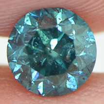 Fancy Blue Diamond Loose Round Shape SI2 Natural Enhanced Polished 0.70 Carat - £454.10 GBP