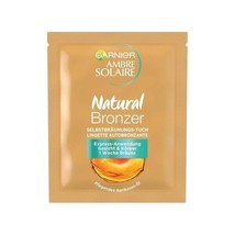 Garnier Ambre Solaire Natural Bronzer Self-Tanning Towel 1ct. FREE SHIPPING - £6.30 GBP