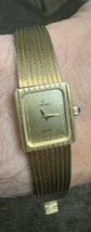 Vintage CONCORD Watch Ladies 14K Gold Band Quartz Battery Sapphire Crown 40g - £1,859.03 GBP