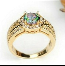 Luxury Multicolor Stone 24K Yellow Gold Filled - £29.01 GBP