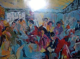 Leroy neiman Poster Paris: Sidewalk Cafe Europäische Vintage Plate-Signed Rare - £25.15 GBP