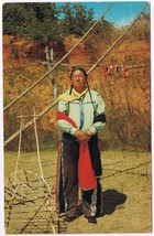 Postcard Kiowa Indian Guide Indian City USA Anadarko Oklahoma - £3.86 GBP