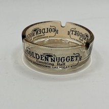 Vintage Golden Nugget Casino Downtown Las Vegas Amber Glass Ashtray - £7.64 GBP