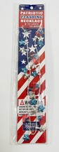 Flashing Necklace July 4th American Flag LED Light Up Independence Day - £5.50 GBP