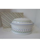 VTG MIKASA BALI HAI ULTRA CERAMIC BAKE &amp; SERVE LG COVERED OVAL TUREEN JA... - $22.72