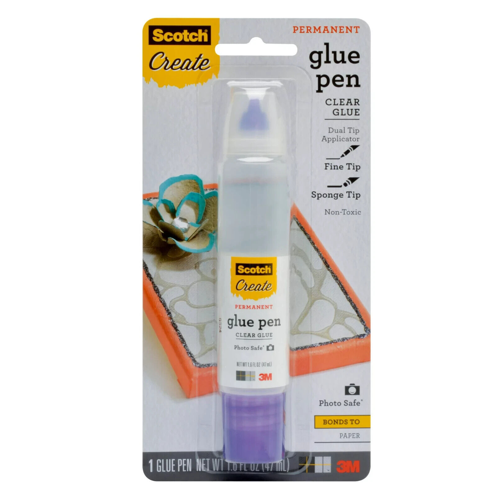 Primary image for Scotch Scrapbook Glue w/2 Way Applicator, Clear, 1.6 oz 1 Pack