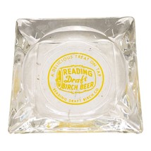 Rare READING Draft Birch Beer Glass Ashtray PENN Unique Pa 3.5&quot; Ash Tray - €8,60 EUR