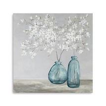 White Spring Flowers Unframed Print Wall Art - $4,324.31 MXN