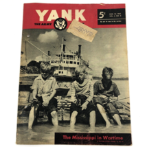 August 1945 Yank Weekly GI Berlin Pin Up Sad Sack Mississippi River in War Time - £7.75 GBP