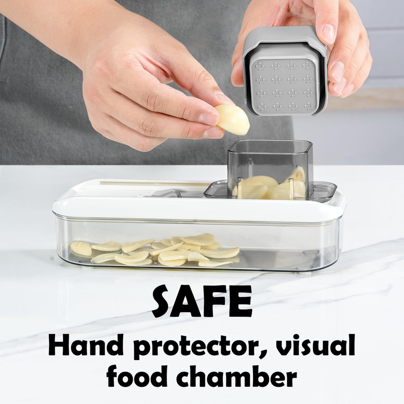 Mini Garlic Slicer Multi-Functional Mandoline Slicer Veggie Shredder Garlic Ging Item image 3