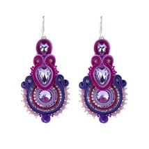 KpacoTa New fashion Jewelry Ladies hook dangle earrings Ethnic style colorful So - £18.64 GBP