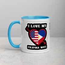 I Love My Filipino Wife Coffee Mug with Color Inside - $16.82