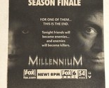 Millennium Vintage Tv Guide Print Ad Lance Henriksen TPA15 - £4.72 GBP