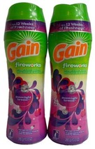 2X Gain Fireworks Moonlight Breeze In Wash Scent Booster 10 Oz. Each - £23.42 GBP