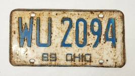 1969 Ohio License Plate WU 2094 - $21.78