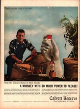1959 Calvert Reserve Whiskey Vintage Magazine Ad &quot;From the Good Things o... - $21.21
