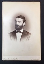 Cabinet Card Photo Handsome Young Man by Broadbent &amp; Taylor, Philadelphi... - £14.05 GBP