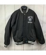 Vintage Brooklyn New York Nets NBA L JH Design Reversible Varsity Jacket... - $913.72 MXN