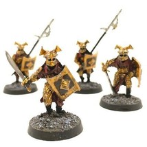 Games Workshop Easterlings 4 Painted Miniatures Rhun Warrior Human Paladin - £82.96 GBP