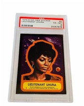 Star Trek Trading Card Sticker 1976 Topps PSA 6 Lieutenant Uhura #6 Nichelle sp - $395.95