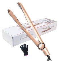 Hair Straighteners, Professional Flat Iron Curler Ceramic 2 in 1 Straigh... - £12.99 GBP