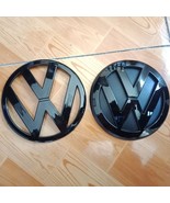 Volkswagen GOLF 4 MK4 Glossy black Front Grille AND Rear Trunk Emblems 2... - $40.99