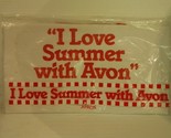 I Love Summer with Avon Apron Vintage NIP White with Red Vintage 1987 - $13.49