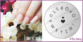 Konad Stamping Nail Art Design Image Plate M18 LETTERS - $10.89