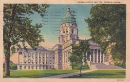Kansas State Capitol Topeka KS to Galesburg Postcard D07 - £2.33 GBP