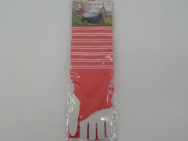 Happy Duck 1 Pair Long Uv Gloves Sz 22-26 Fingerless Pink White Stripes Women - £5.22 GBP