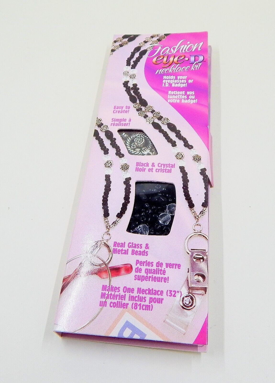 Fashion Eye-D Necklace Kit Glass Metal Jewelry Crafting DIY New Cousin Corp - $16.99