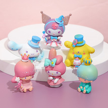 6Pcs/Set Sanriio Toys My Melody Kuromii Anime Figures Cinnamorolll Cute figure - £19.60 GBP